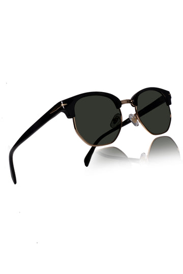 Legacy Clubmaster Sunglasses – UV400 Polarized (Green)