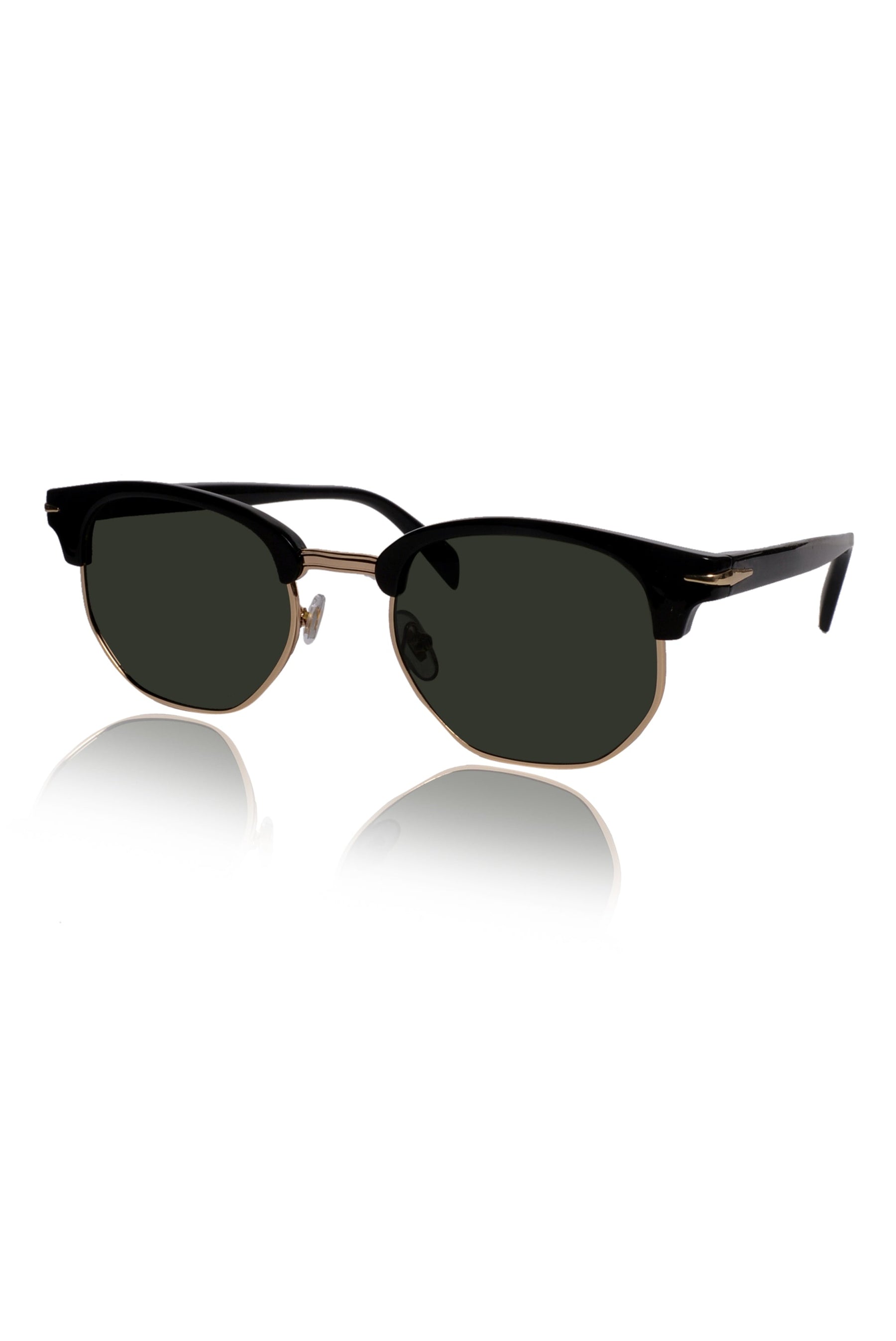 Legacy Clubmaster Sunglasses – UV400 Polarized (Green)