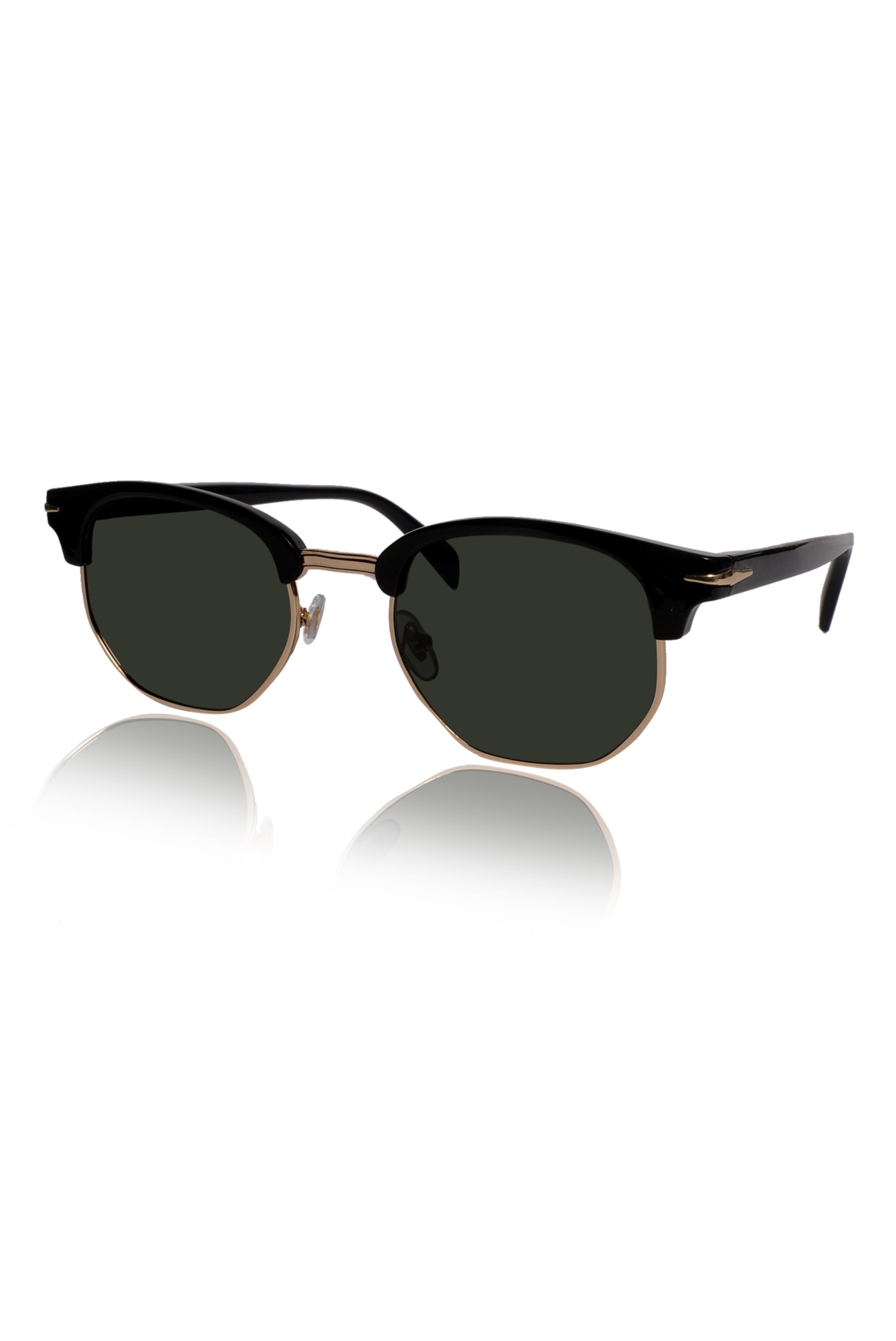 Legacy Clubmaster Sunglasses – UV400 Polarized (Green)