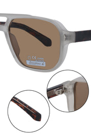 Legacy Aviator Sunglasses – UV400 Polarized (White)