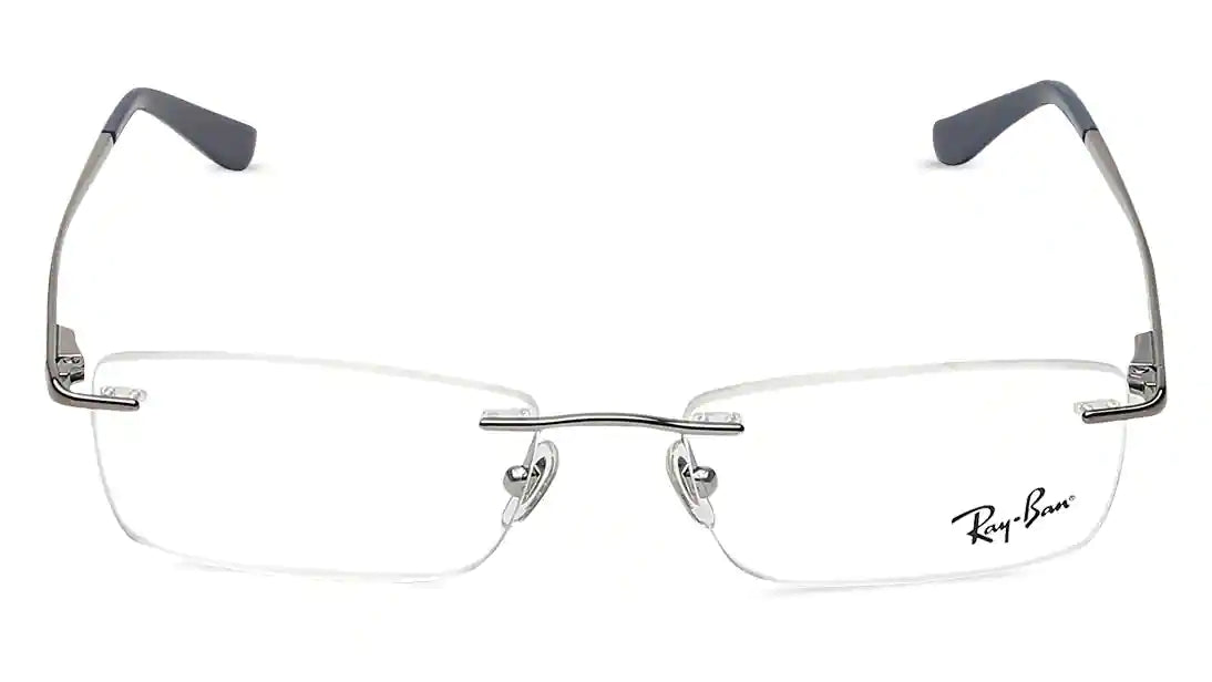 RAY-BAN Grey Rectangle Rimless Eyeglasses (RX6303I250253|52)
