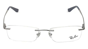 RAY-BAN Grey Rectangle Rimless Eyeglasses (RX6303I250253|52)