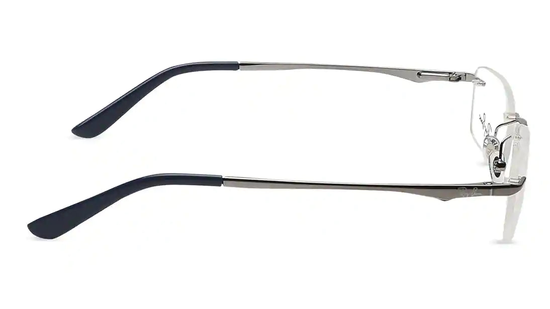 RAY-BAN Grey Rectangle Rimless Eyeglasses (RX6303I250253|52)