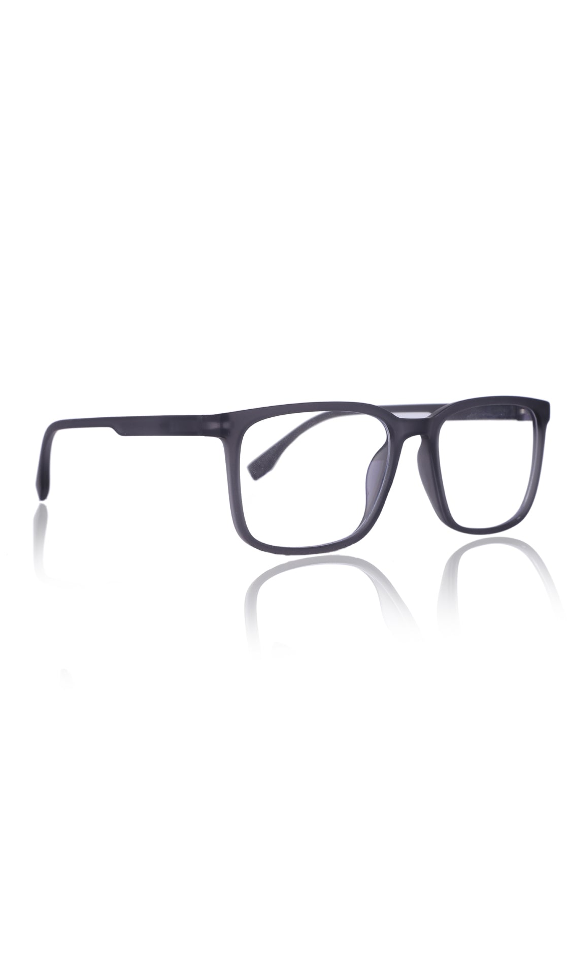 Colour Series : Vibrant colours eyewear rectangle frames with anti glare and blue filter eyeglasses for men and women (Opaque Black)