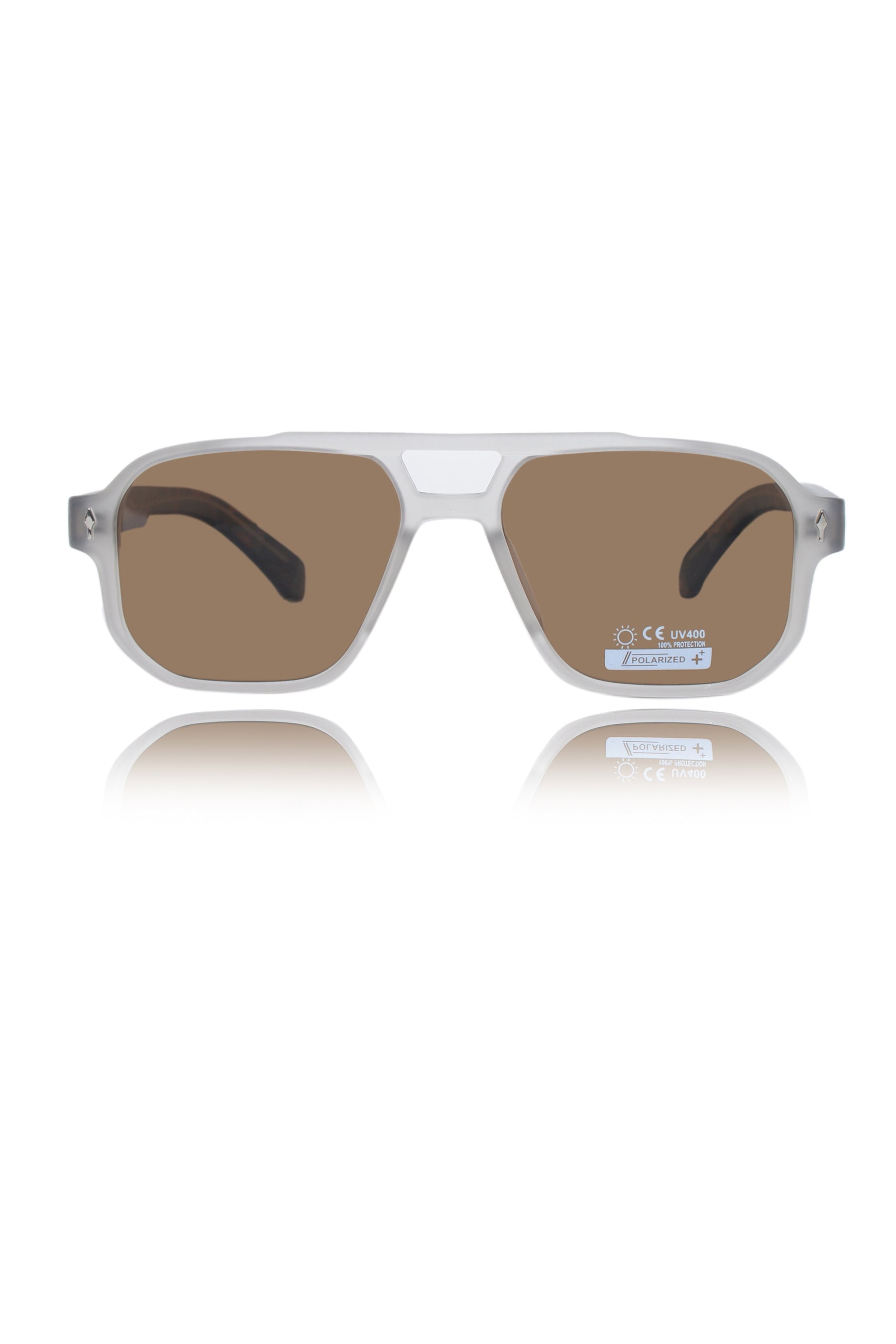 Legacy Aviator Sunglasses – UV400 Polarized (White)