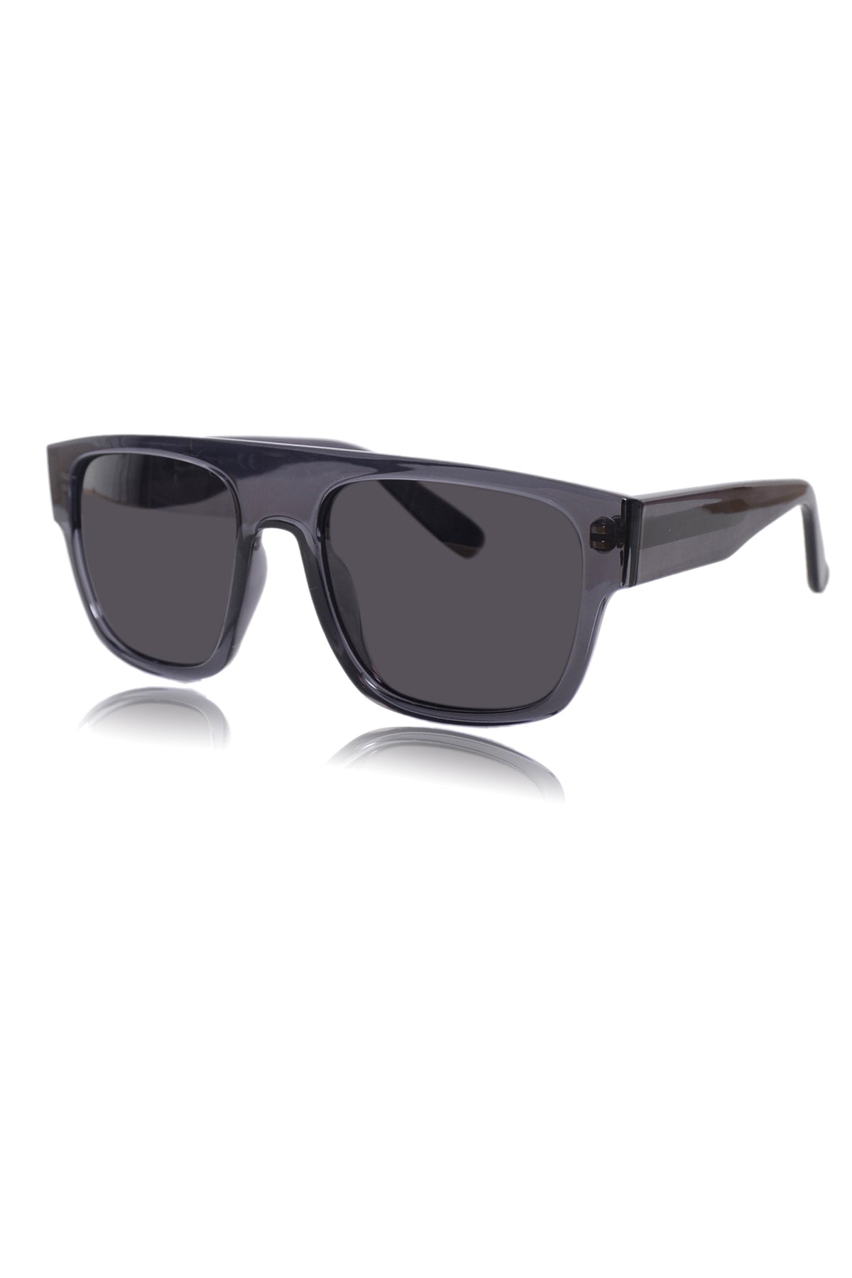 Legacy Square Sunglasses – UV400 Polarized (Crystal Gray)