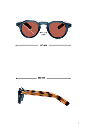 Legacy Flat-Top Sunglasses – UV400 Polarized (Turquoise)
