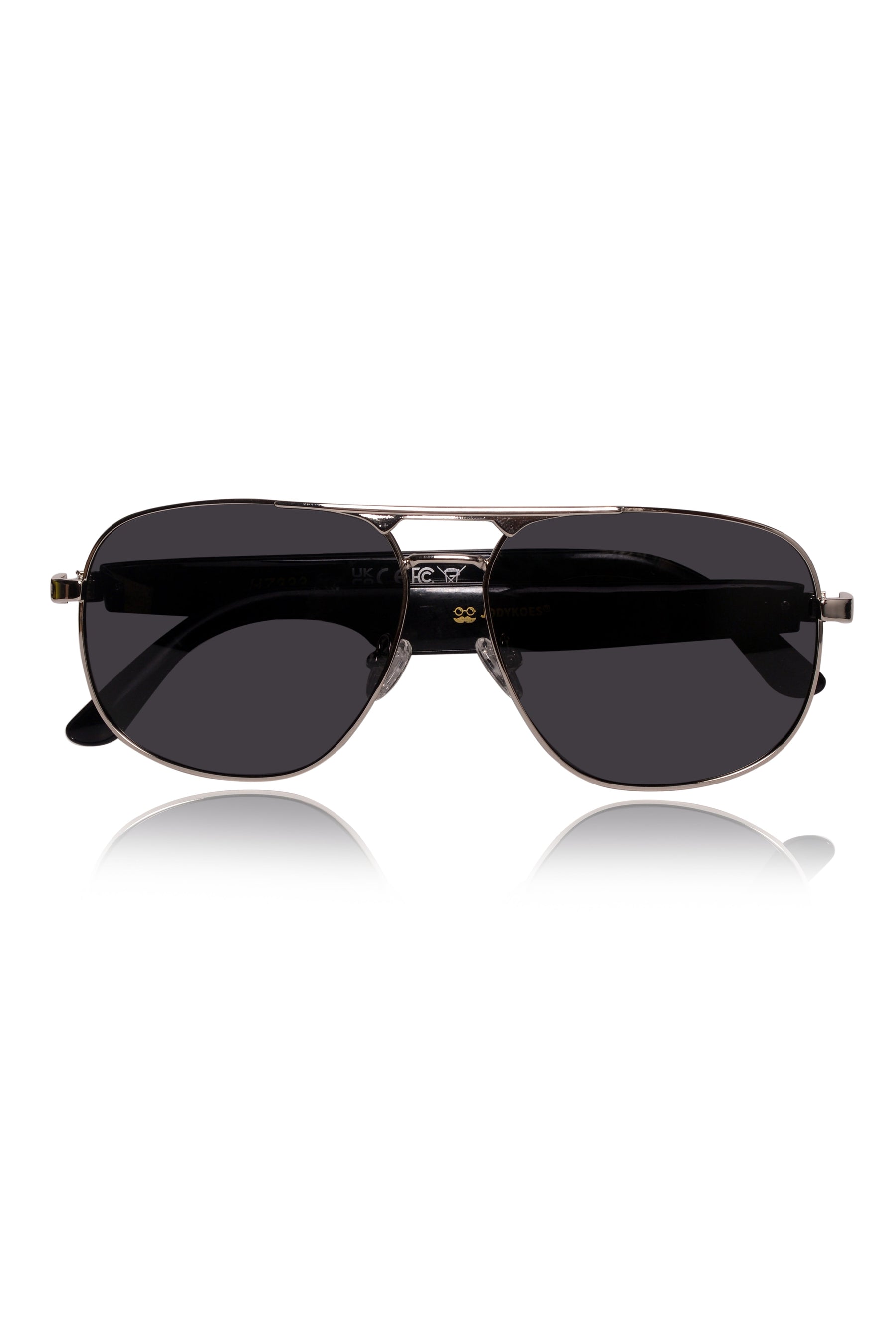 Jodykoes Square Smart Sunglasses with Speaker and Voice Assistant (Grey)