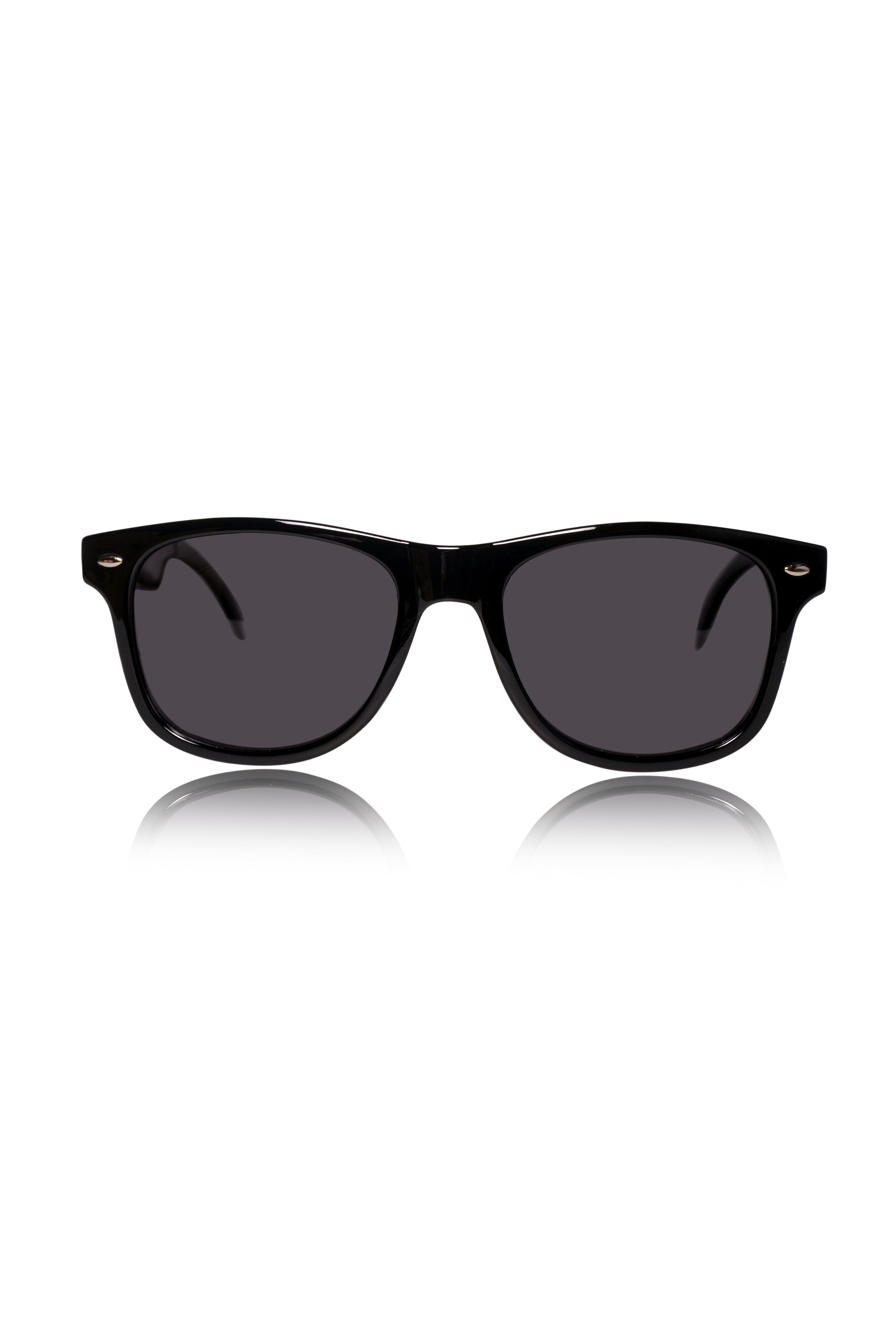 Jodykoes Square Smart Sunglasses with Speaker and Voice Assistant (Black)