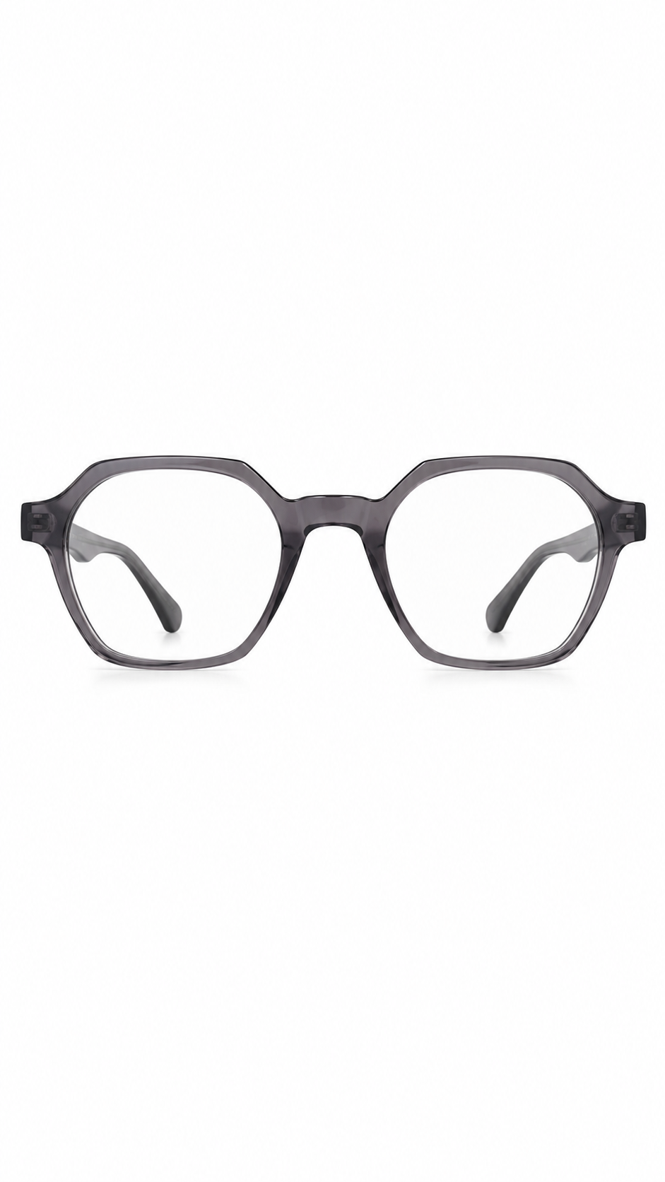 Smoke Grey Stylish Glasses Frame