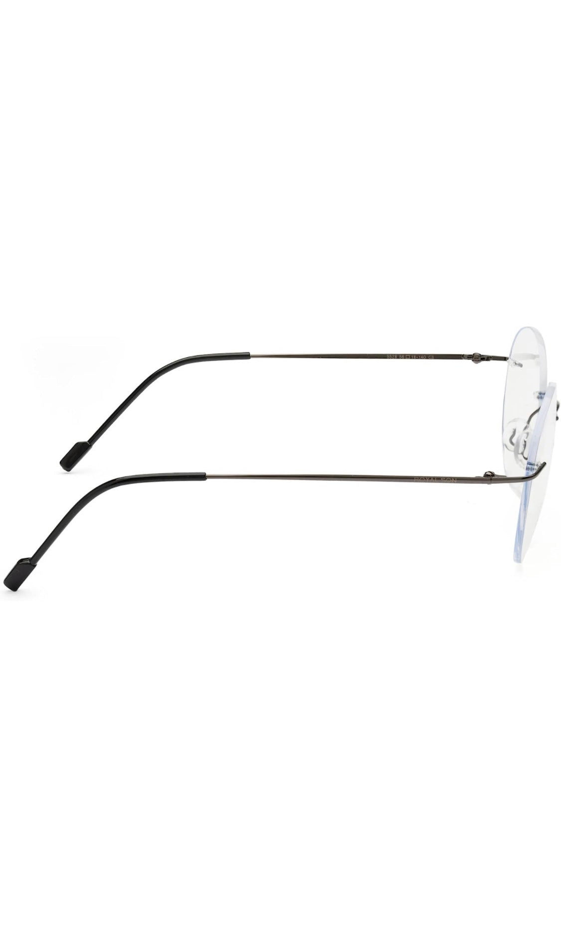 Round Signature Rimless Frame (Black)