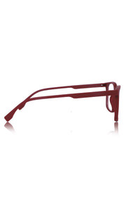 Colour Series : Vibrant colours eyewear rectangle frames with anti glare and blue filter eyeglasses for men and women (Cherry Red)