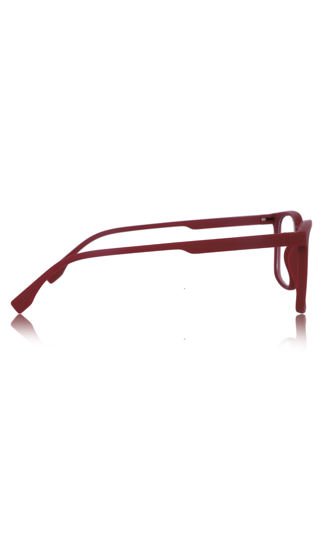 Colour Series : Vibrant colours eyewear rectangle frames with anti glare and blue filter eyeglasses for men and women (Cherry Red)