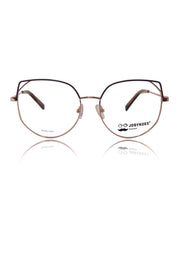 Luxury Series : Pure Titanium Metal Spectacle Eyeglasses | Cat Eye Metal Eyewear Frame (Purple and Rose Gold)