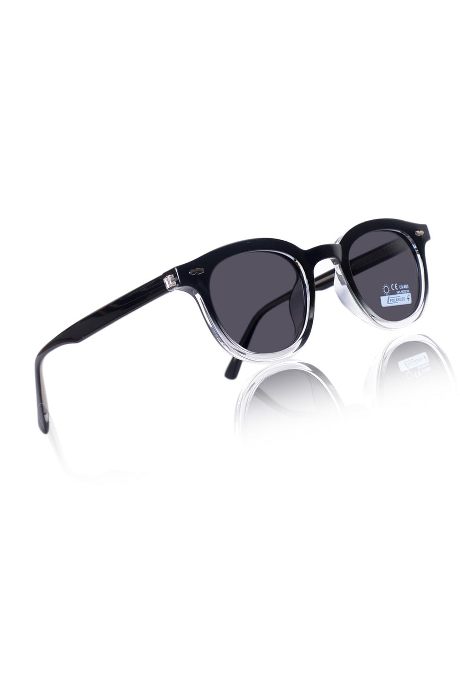 Legacy Round Sunglasses – UV400 Polarized (Crystal)