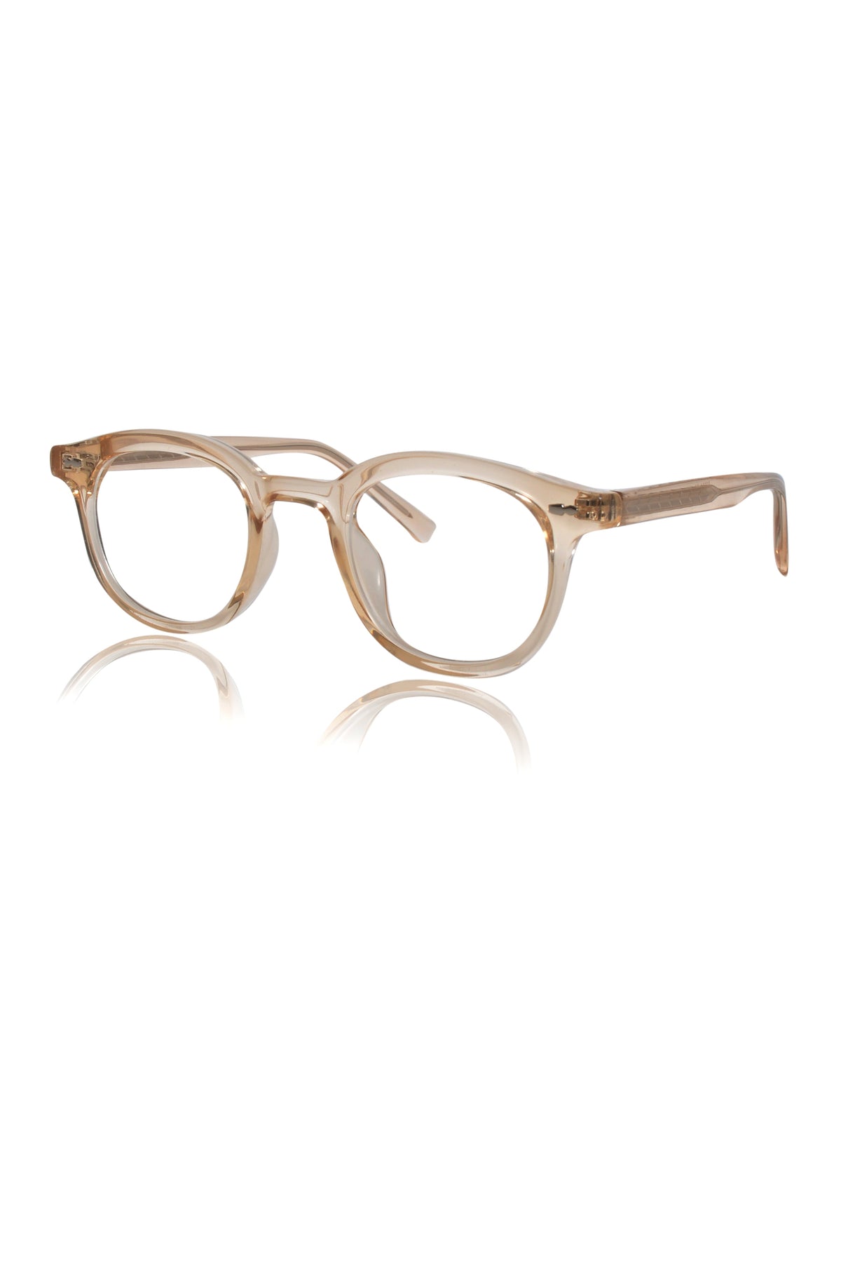 Color-Changing Eyewear Frames | Stylish Pure Acetate UV Protection Glasses | Lightweight & Durable Optical Frames for Men & Women (LIGHT BROWN-RED)