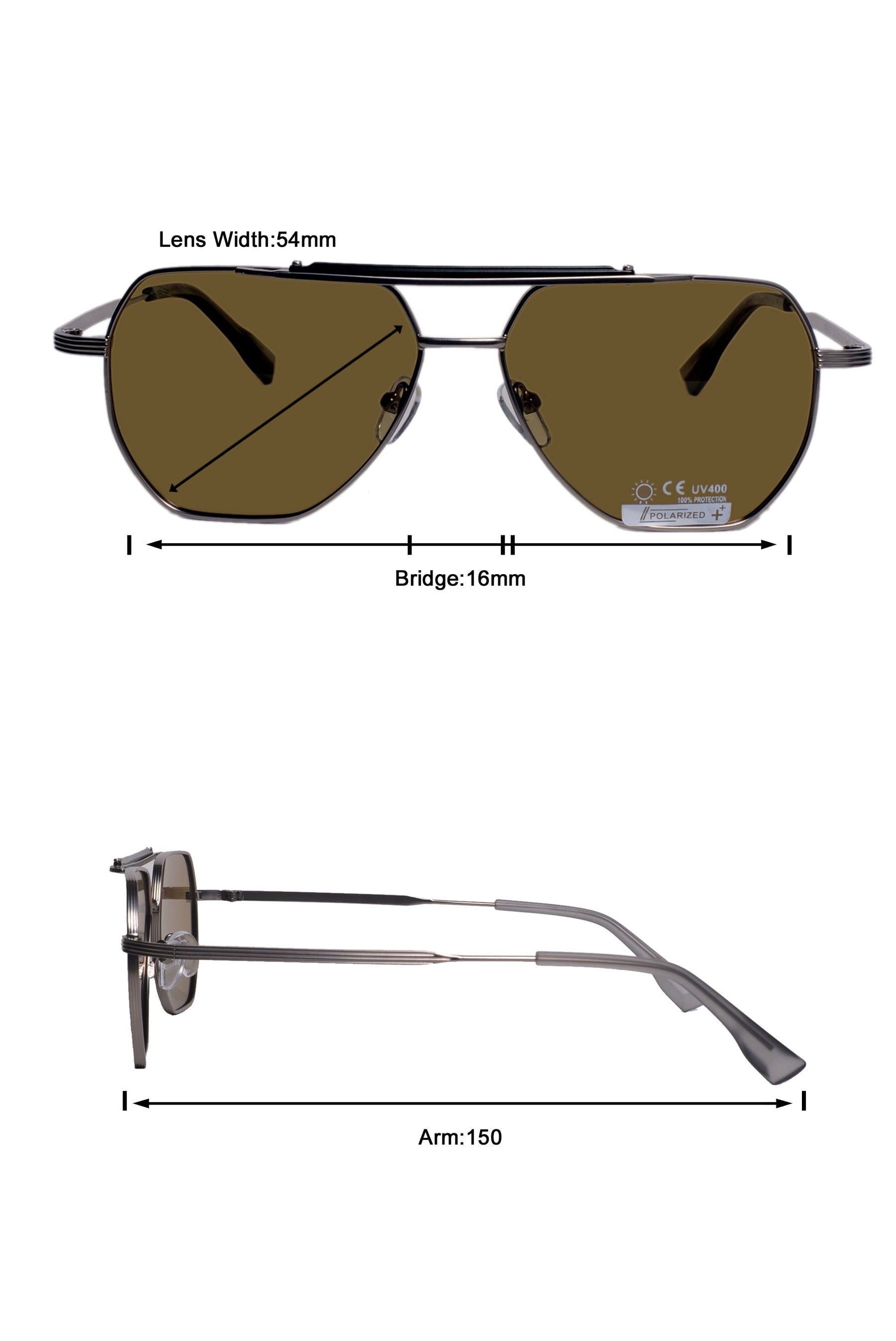 Legacy Square Sunglasses – UV400 Polarized