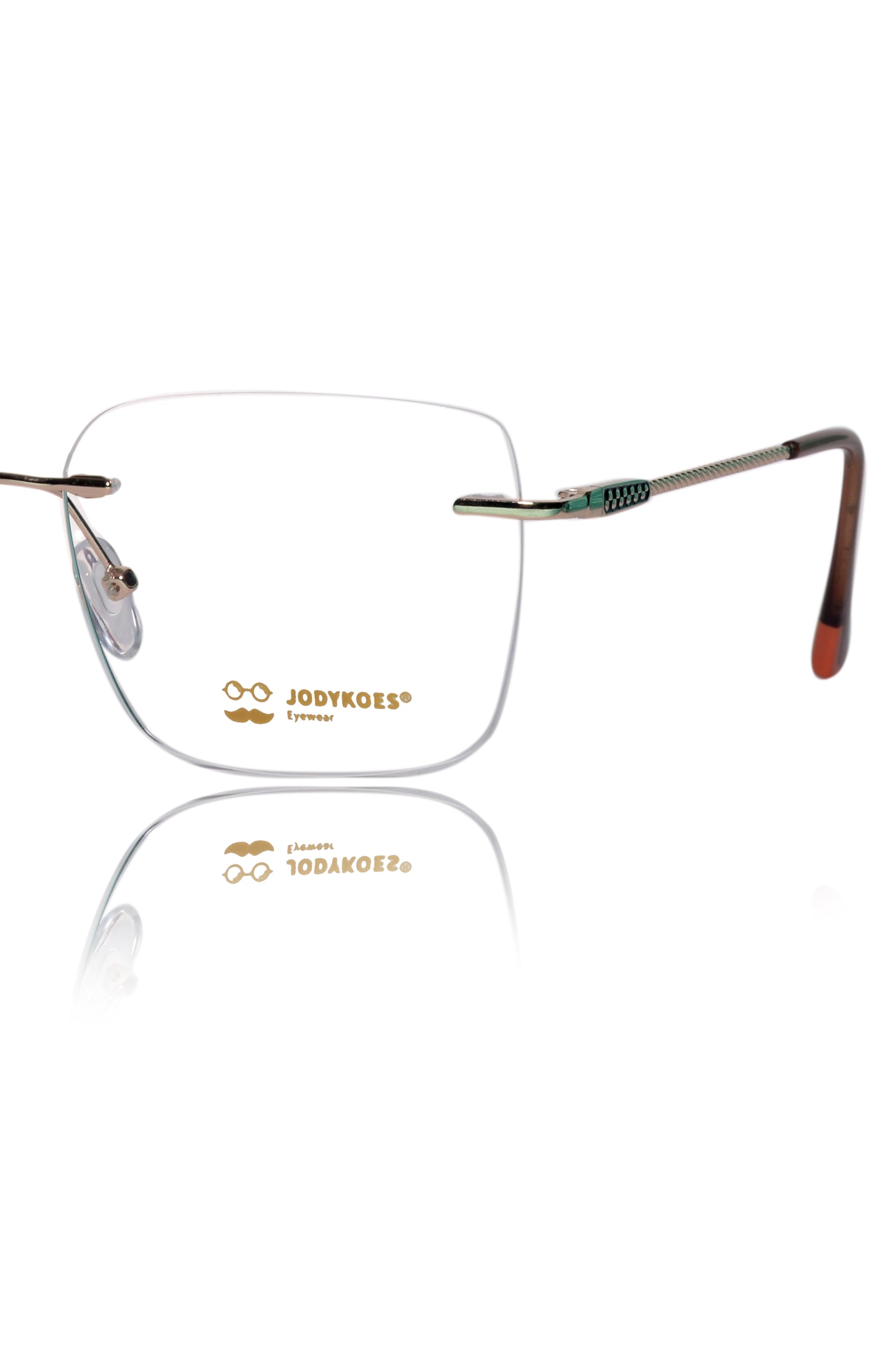 Square Signature Rimless Frame