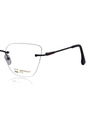 Cat Eye Signature Rimless Frame (Black)