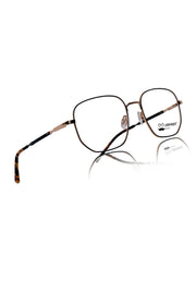Luxury Series : Pure Titanium Metal Spectacle Eyeglasses | New Shape Square Metal Eyewear Frame (Black And Gold)