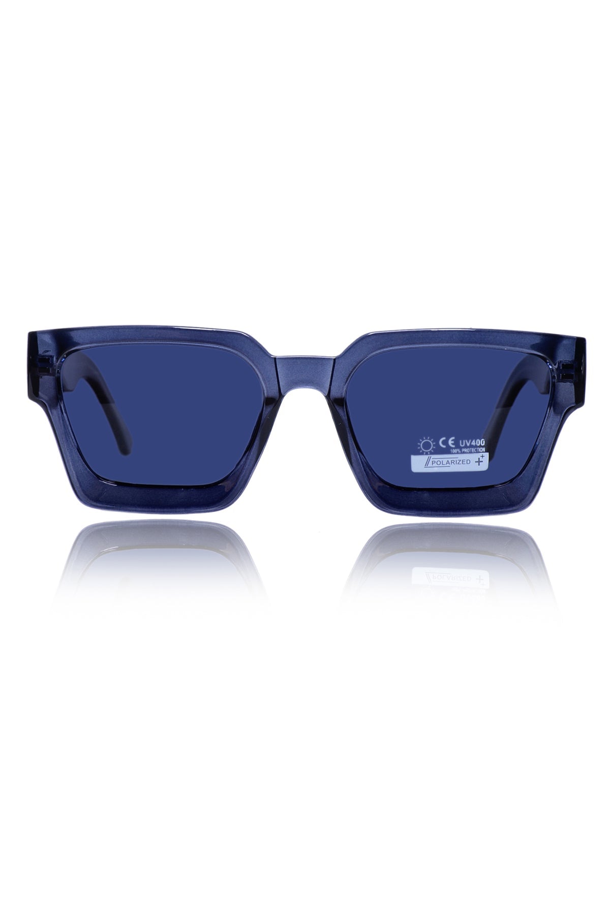 Legacy Square Sunglasses – UV400 Polarized (Blue)