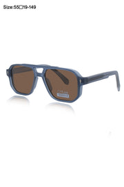 Legacy Aviator Sunglasses – UV400 Polarized (Blue)