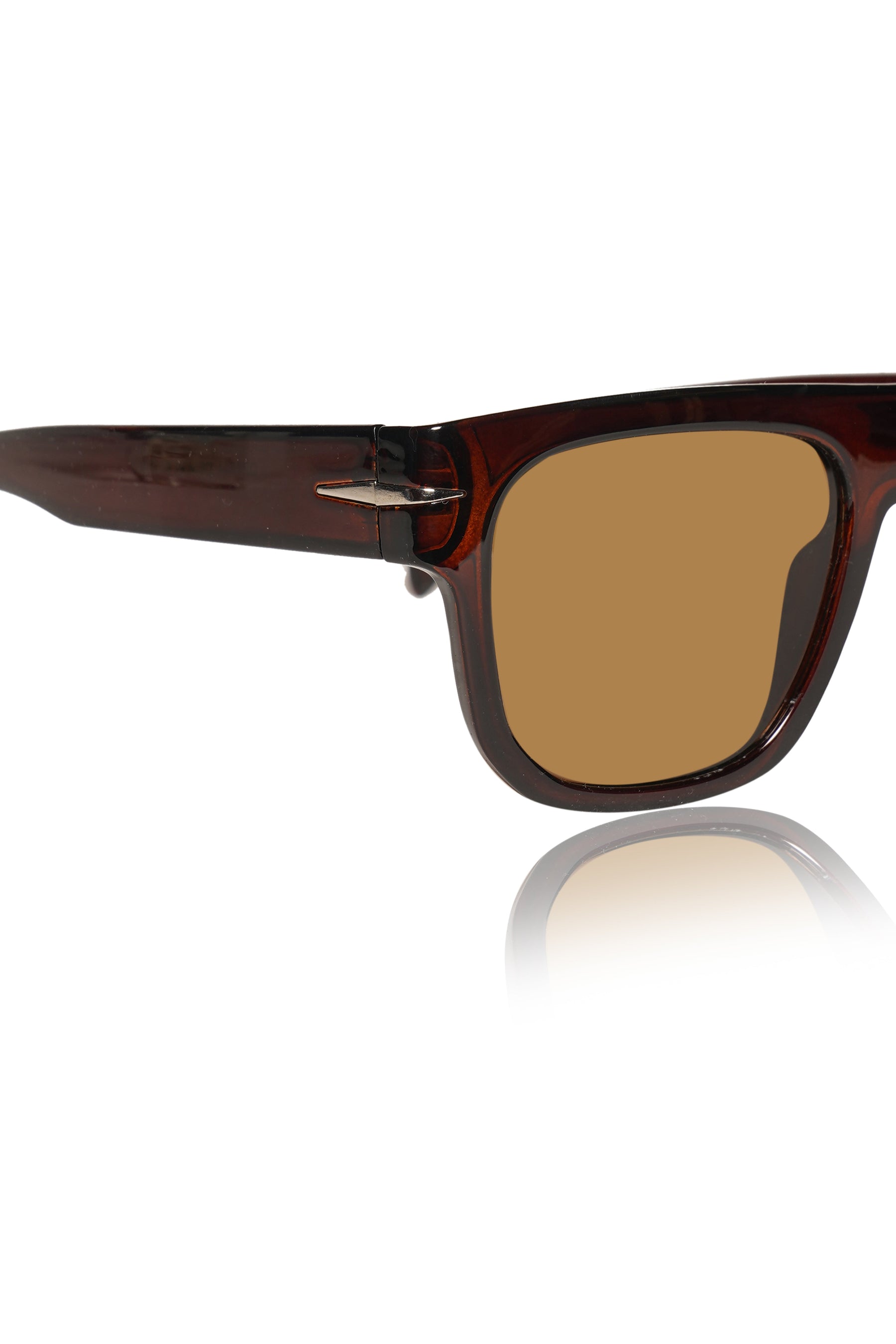 Series Obsession : Premium Square Pure Acetate Sheet Designer Fashionable Sunglasses Eyewear Shades For Men and Women With UV Protection Eyeglasses Frame (Brown)