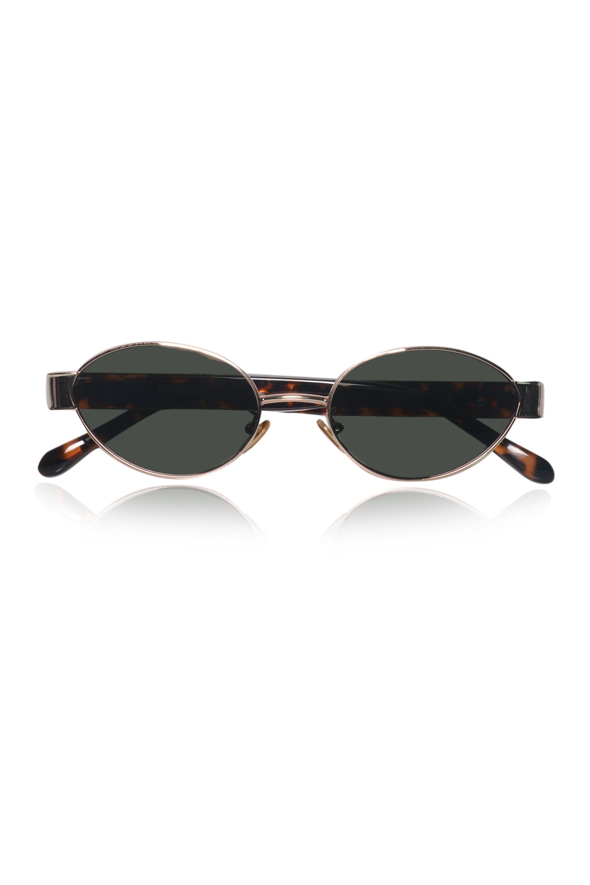 Legacy Metal Oval Sunglasses – UV400 Polarized (Gold)