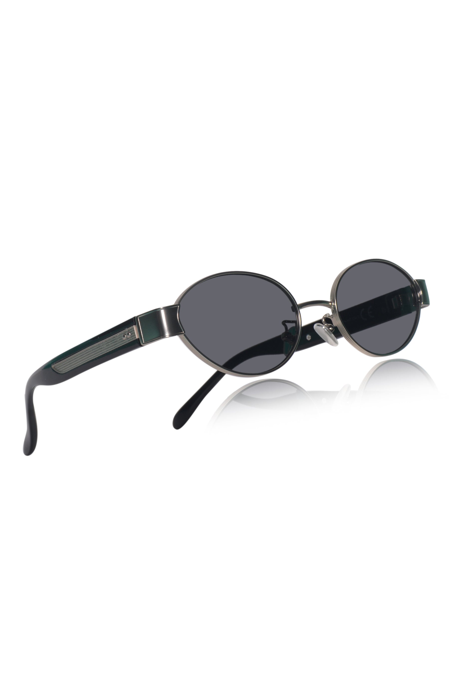 Legacy Metal Oval Sunglasses – UV400 Polarized (Silver)
