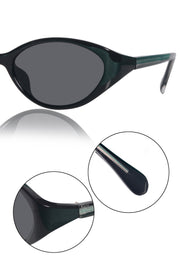 Legacy Cat Eye Sunglasses – UV400 Polarized (Black)