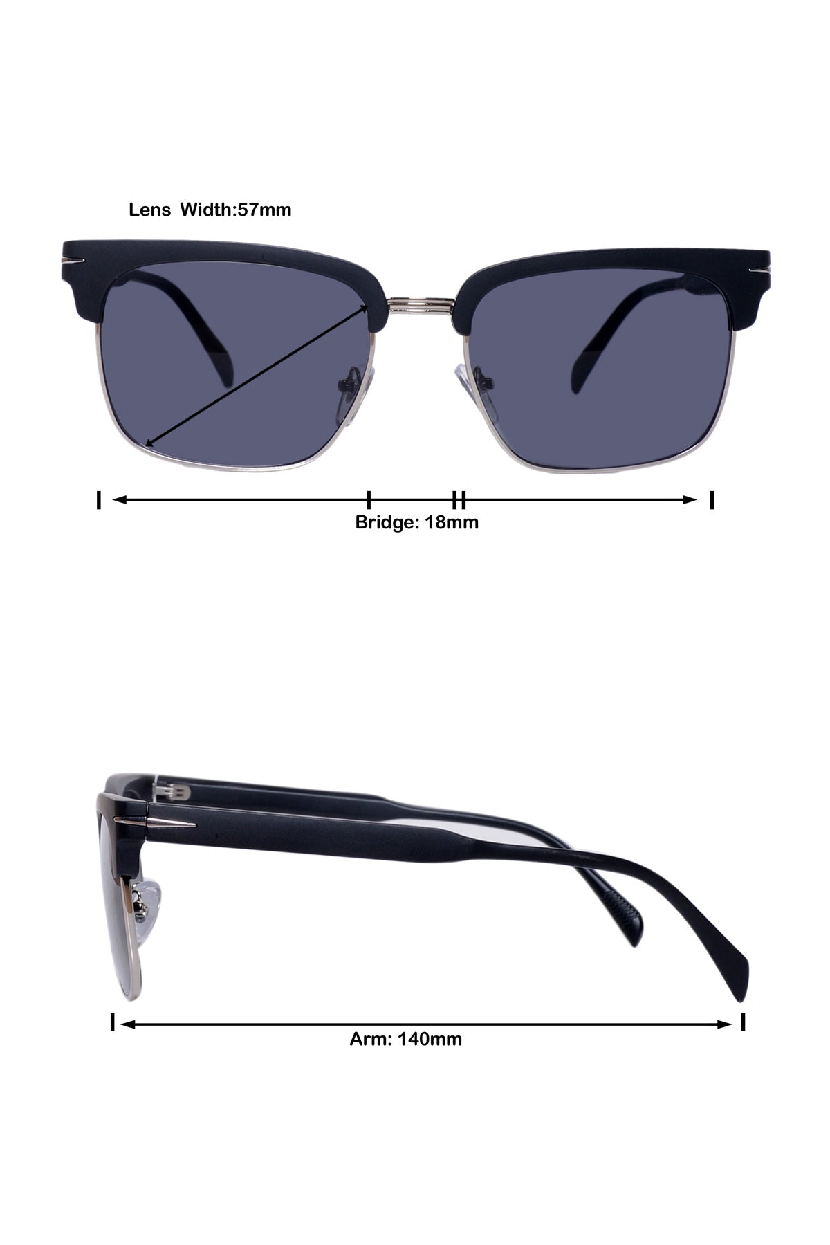 Legacy Clubmaster Sunglasses – UV400 Polarized
