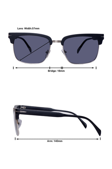 Legacy Clubmaster Sunglasses – UV400 Polarized