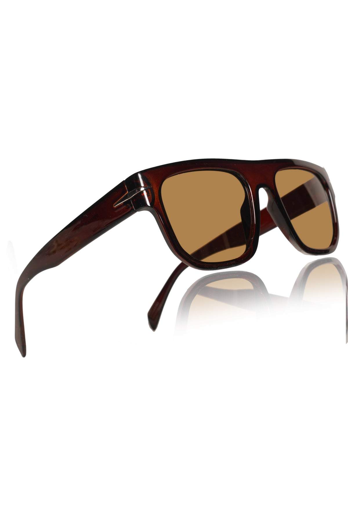Series Obsession : Premium Square Pure Acetate Sheet Designer Fashionable Sunglasses Eyewear Shades For Men and Women With UV Protection Eyeglasses Frame (Brown)