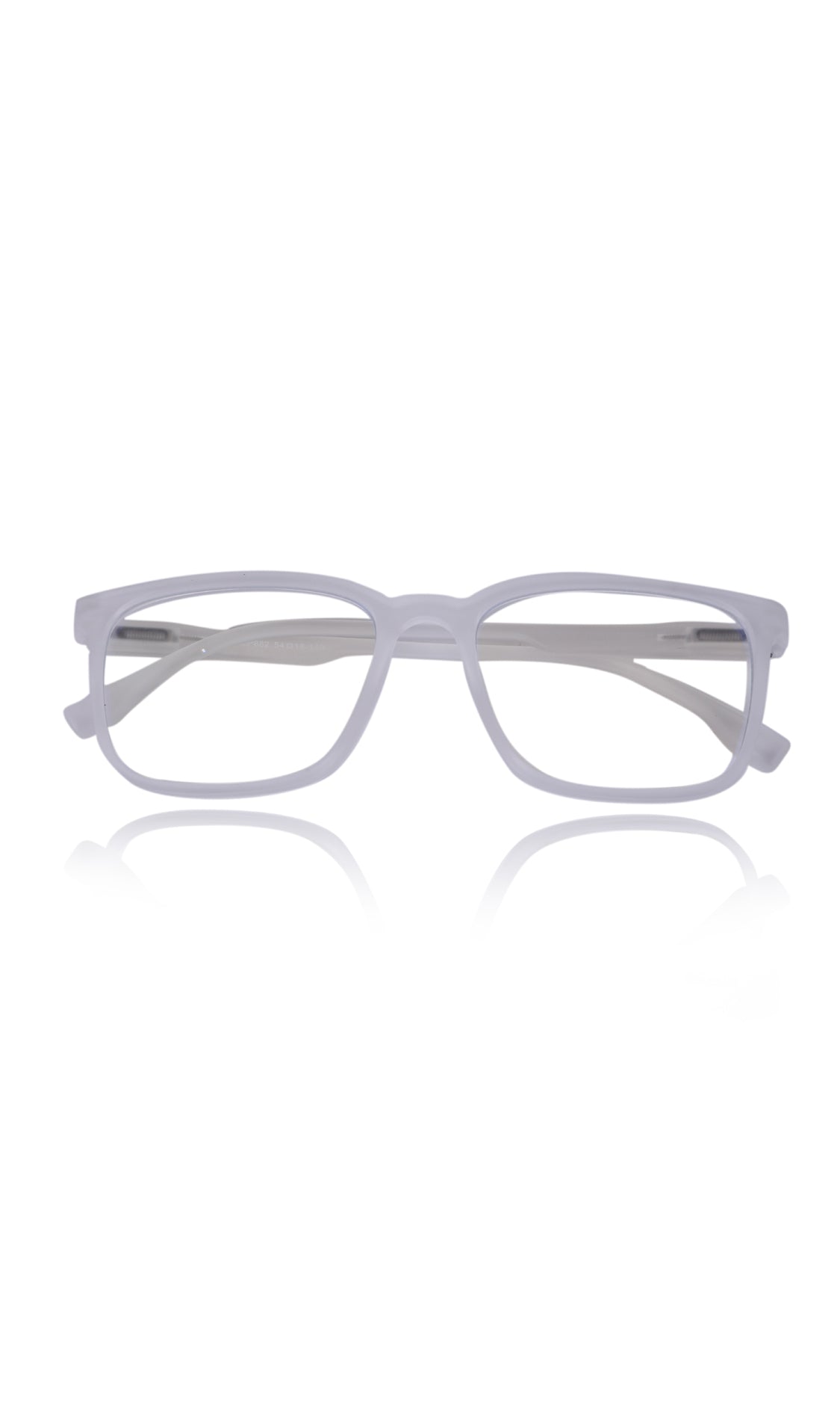 Colour Series : Vibrant colours eyewear rectangle frames with anti glare and blue filter eyeglasses for men and women (Pearl White)