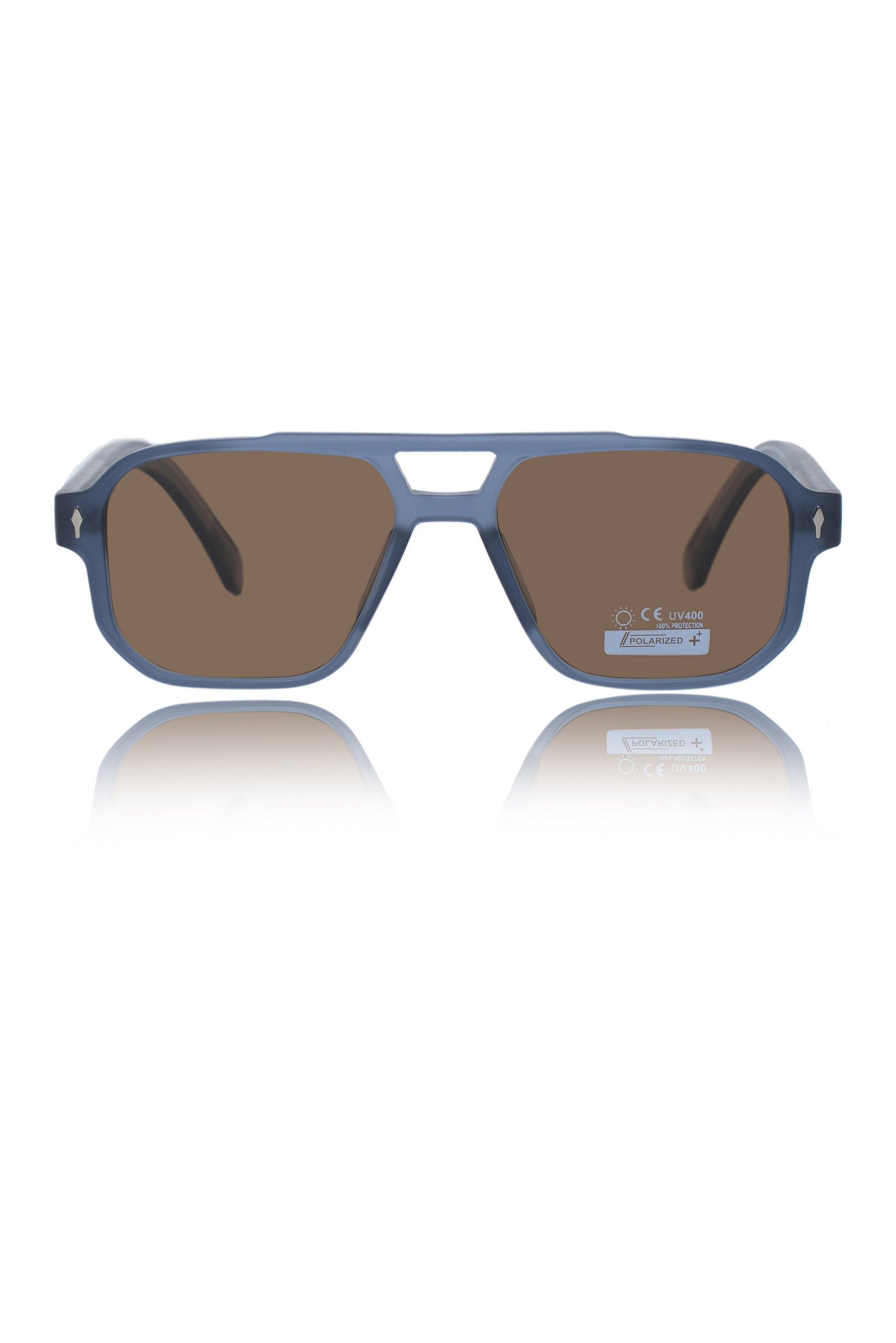 Legacy Aviator Sunglasses – UV400 Polarized (Blue)