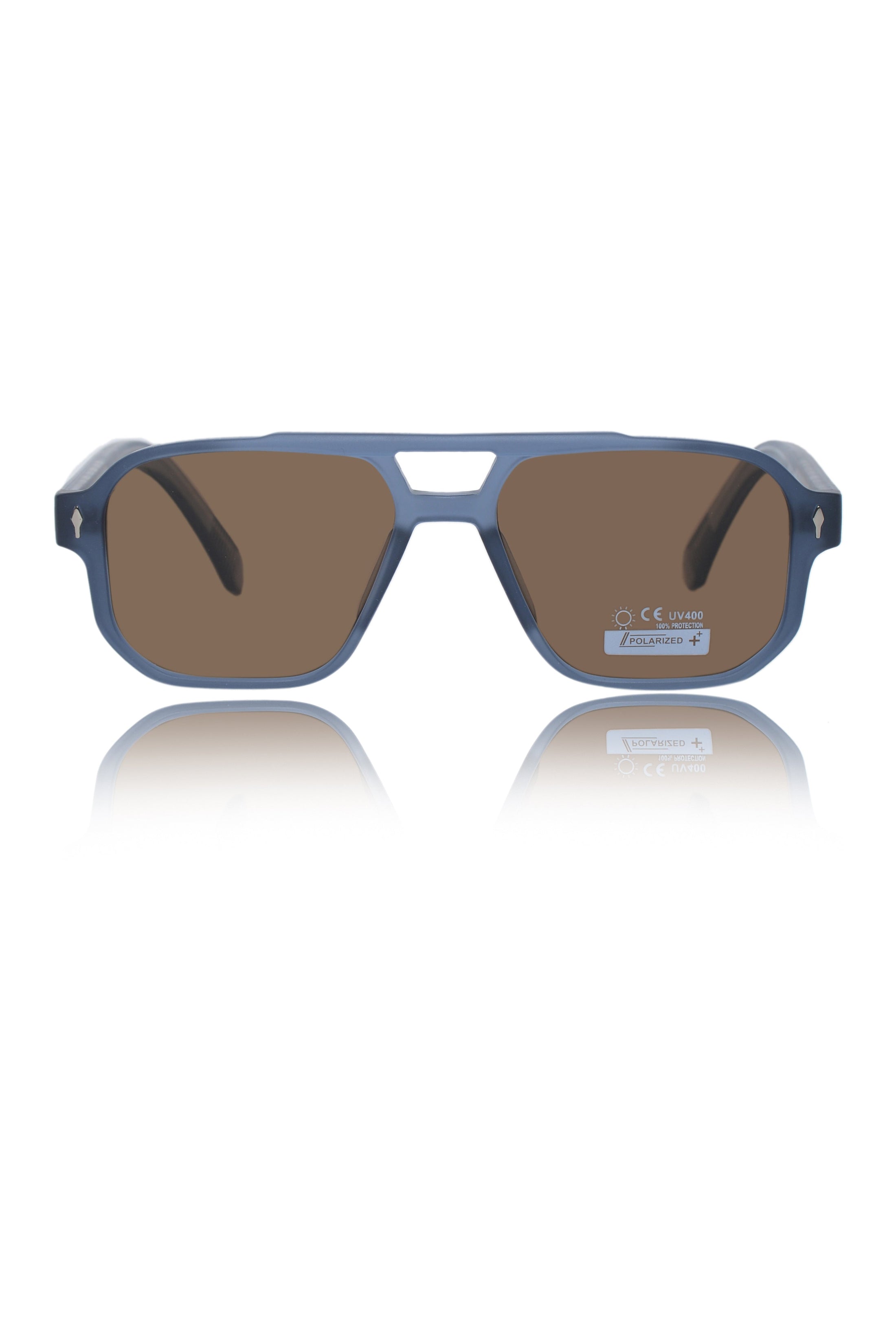 Legacy Aviator Sunglasses – UV400 Polarized (Blue)