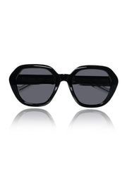 Legacy Cat Eye Square Sunglasses – UV400 Polarized (Black)