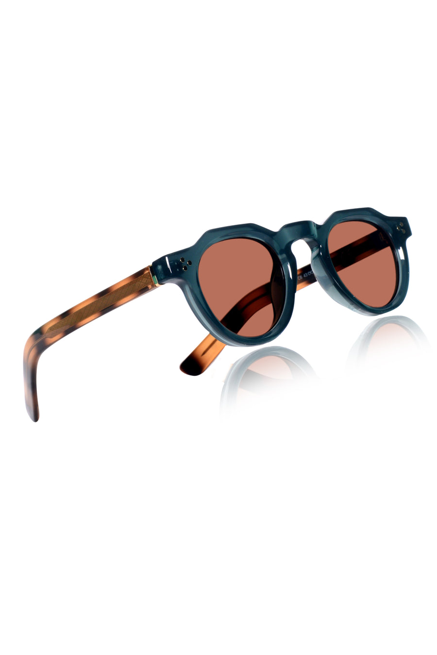 Legacy Flat-Top Sunglasses – UV400 Polarized (Turquoise)
