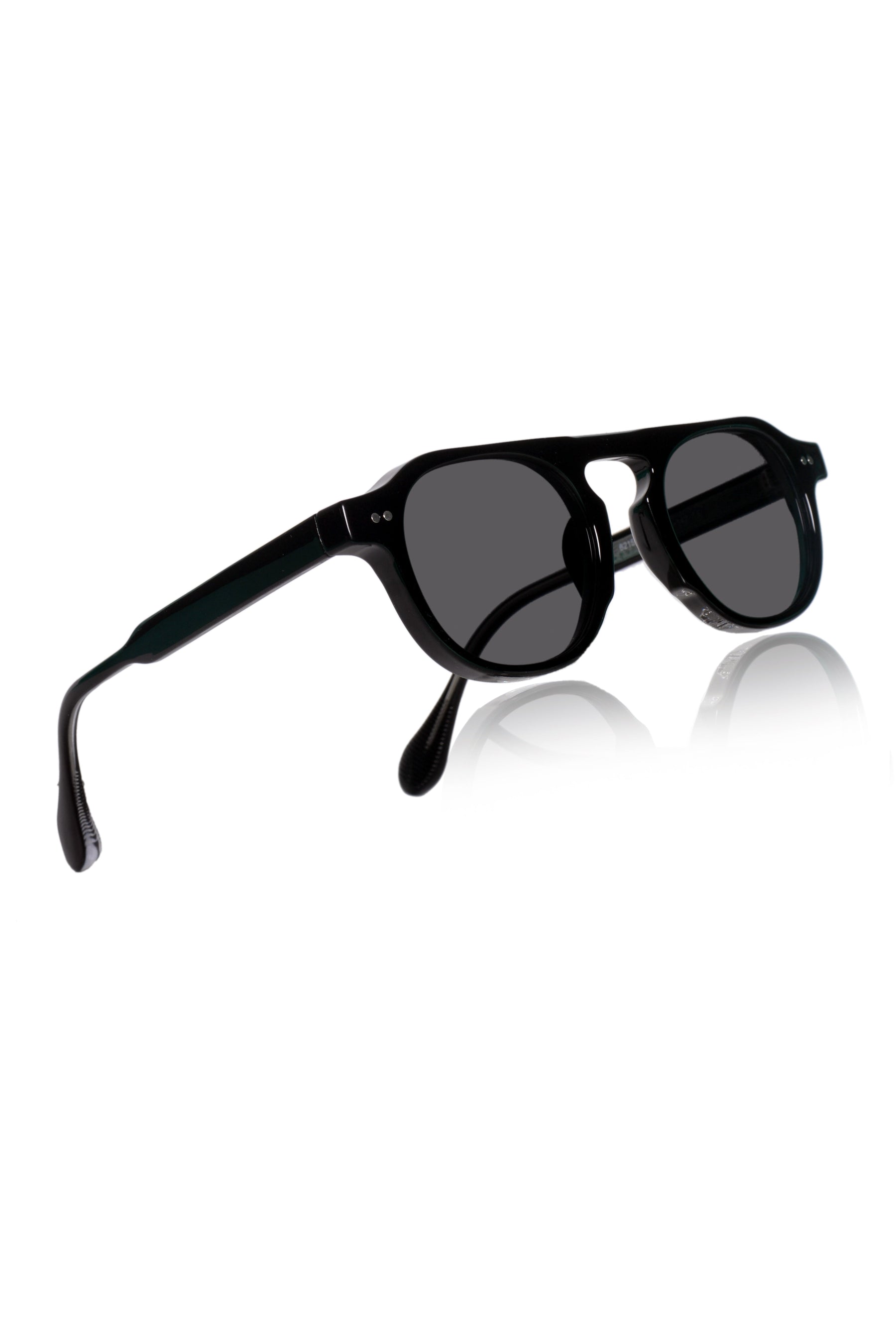 Legacy Round Aviator Sunglasses – UV400 Polarized (Black)