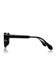 Legacy Round Aviator Sunglasses – UV400 Polarized (Black)