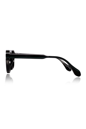 Legacy Round Aviator Sunglasses – UV400 Polarized (Black)