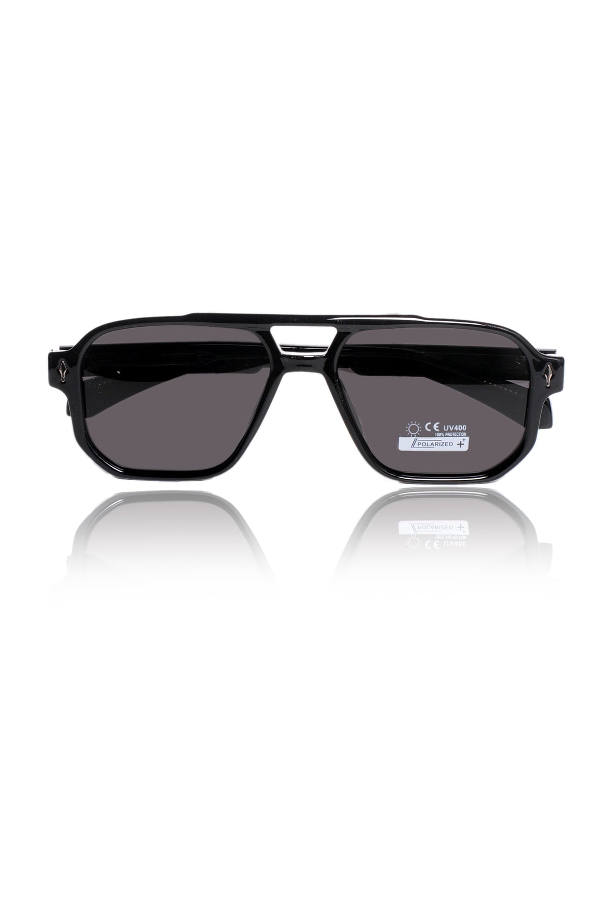 Legacy Aviator Sunglasses – UV400 Polarized (Opaque Black)
