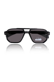 Legacy Aviator Sunglasses – UV400 Polarized (Opaque Black)