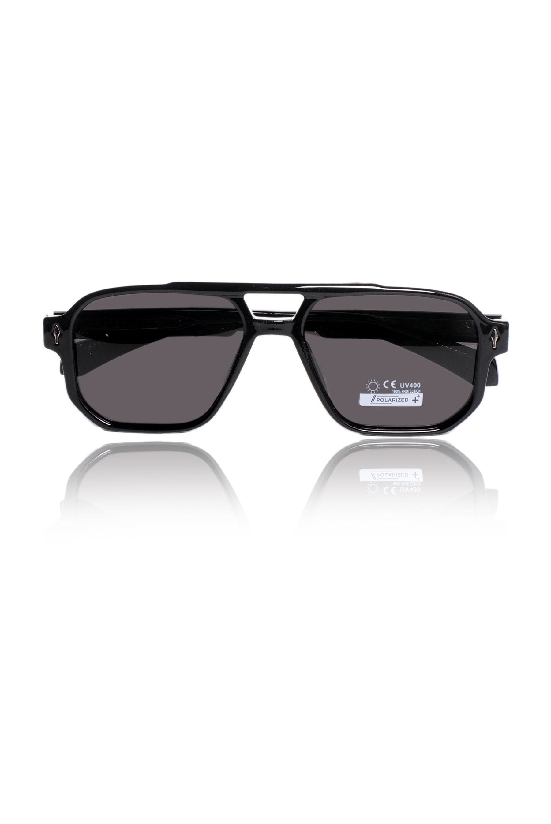 Legacy Aviator Sunglasses – UV400 Polarized (Opaque Black)