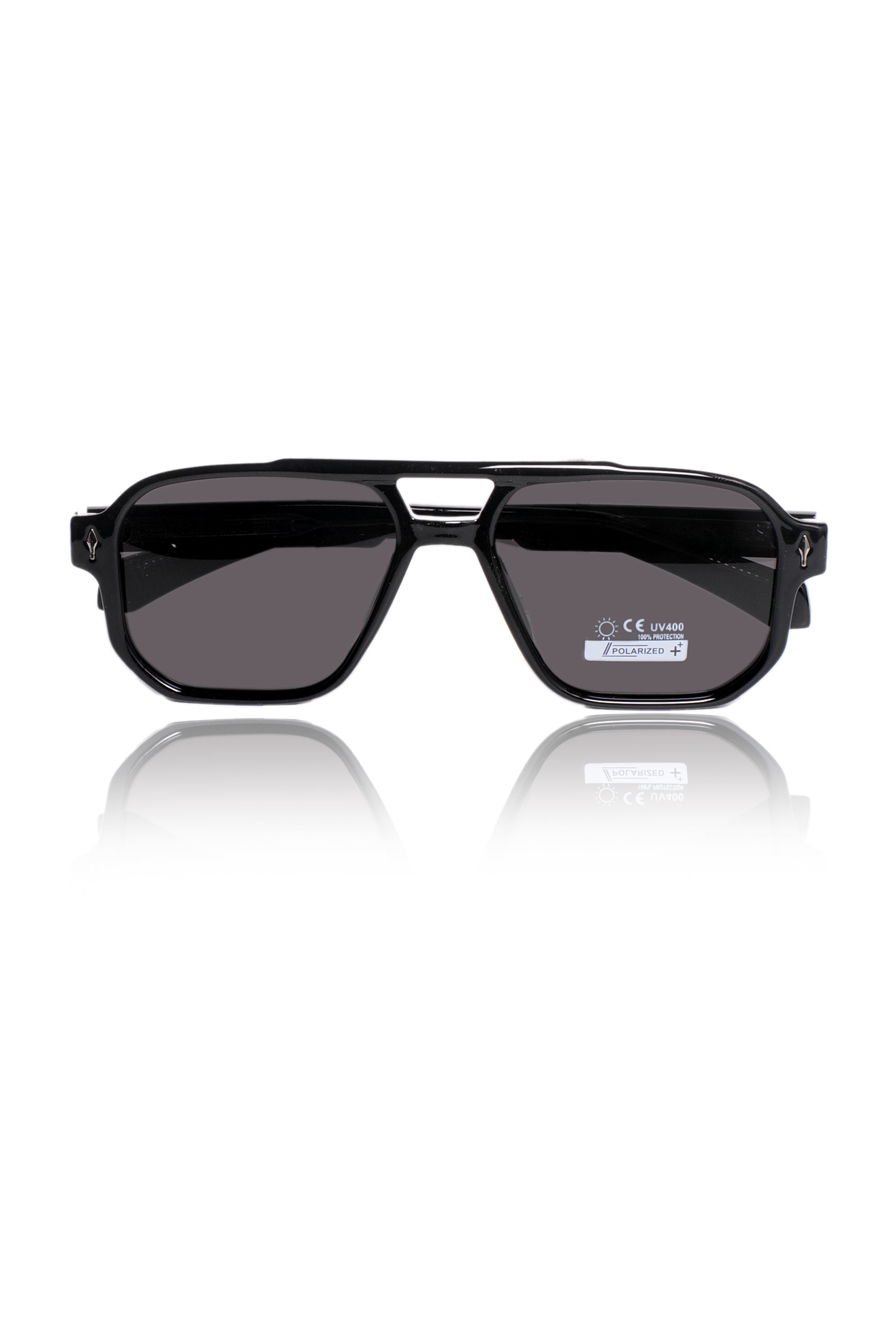 Legacy Aviator Sunglasses – UV400 Polarized (Opaque Black)