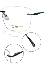 Square Signature Rimless Frame