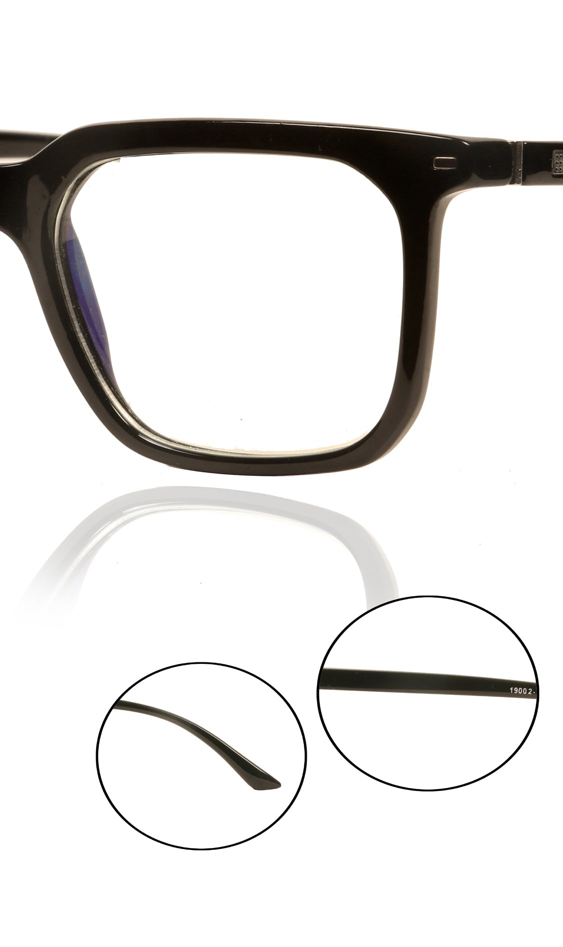 Colour Frame Series: Stylish Square Spectacle Frames with Blue Ray Protection and Anti-Glare Glasses for Men and Women (Green)