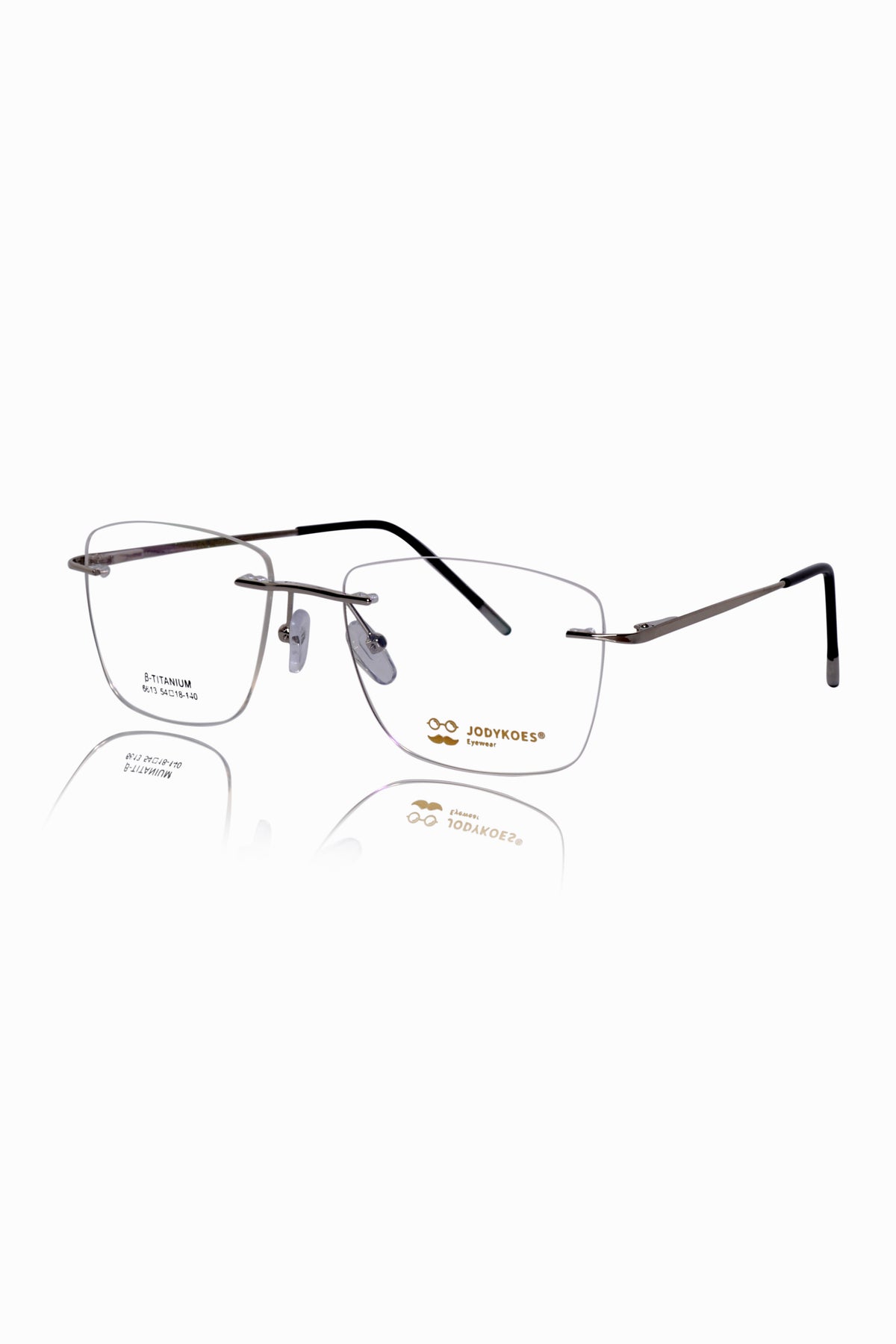 Square Signature Rimless Frame (Blue)