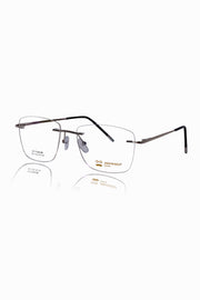 Square Signature Rimless Frame (Blue)