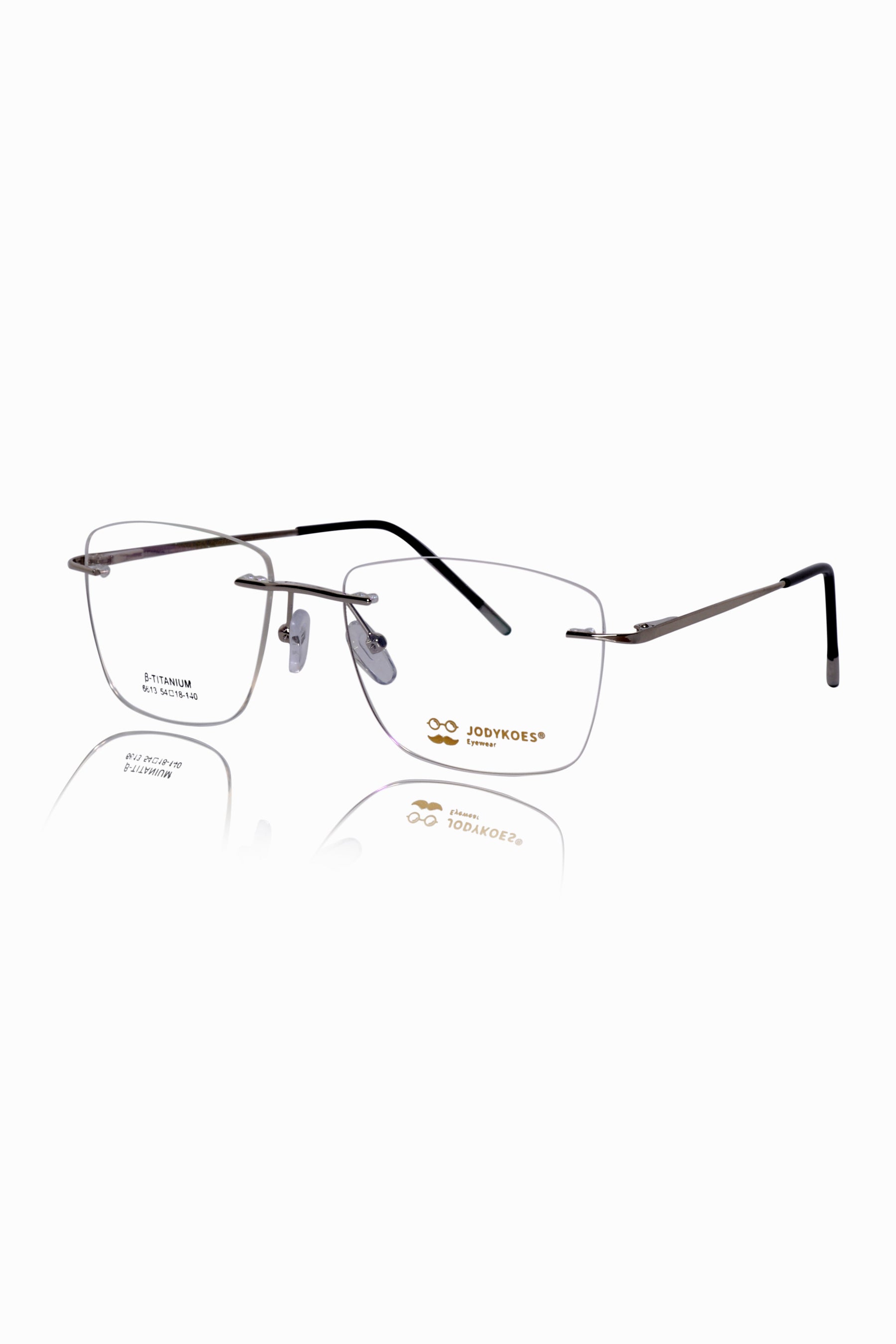 Square Signature Rimless Frame (Blue)